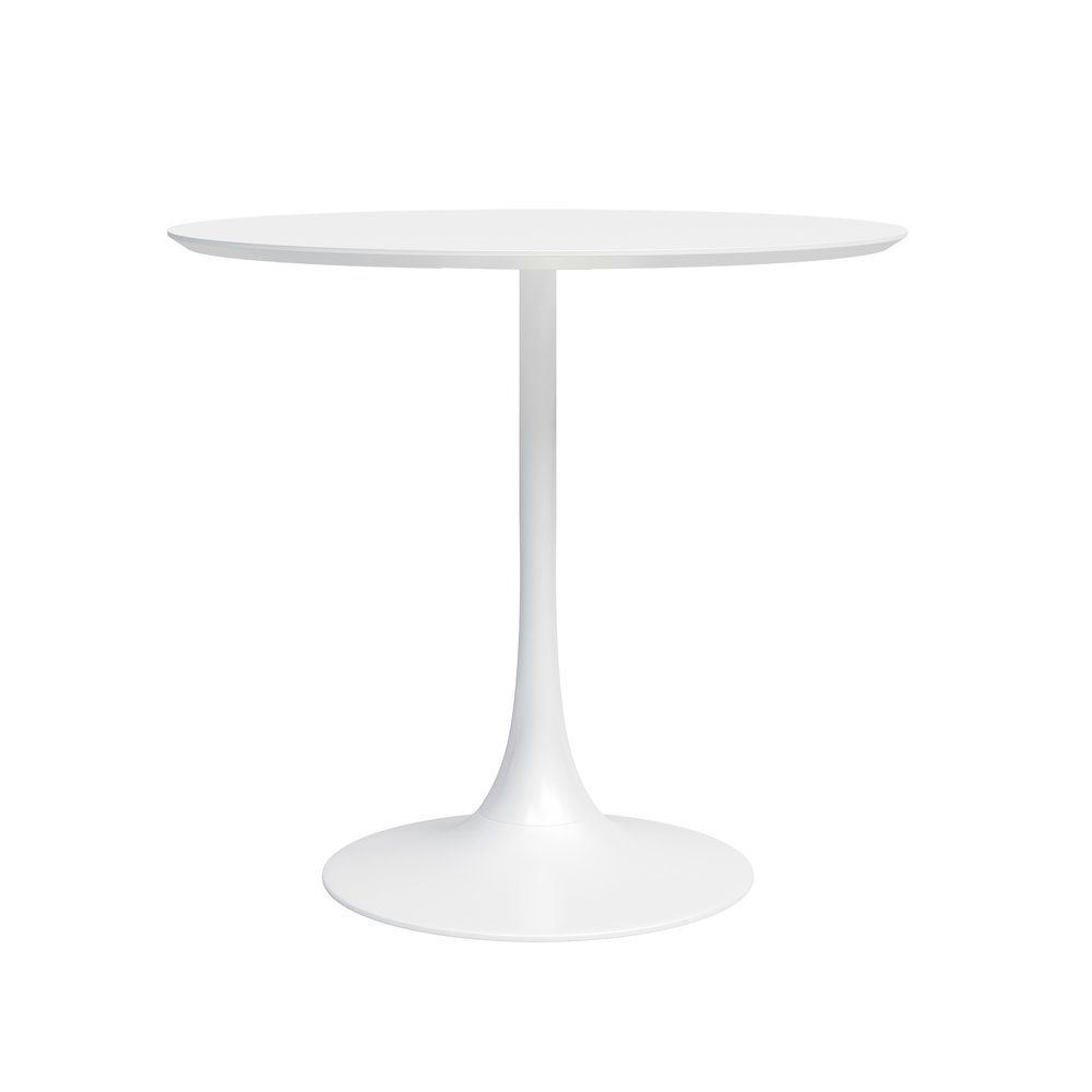 Jamesdar Kurv 31.5 in. Cafe Table, White. Picture 1