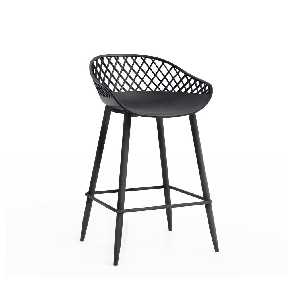 Jamesdar Kurv Counter Stool, Black (Set of 2). Picture 3
