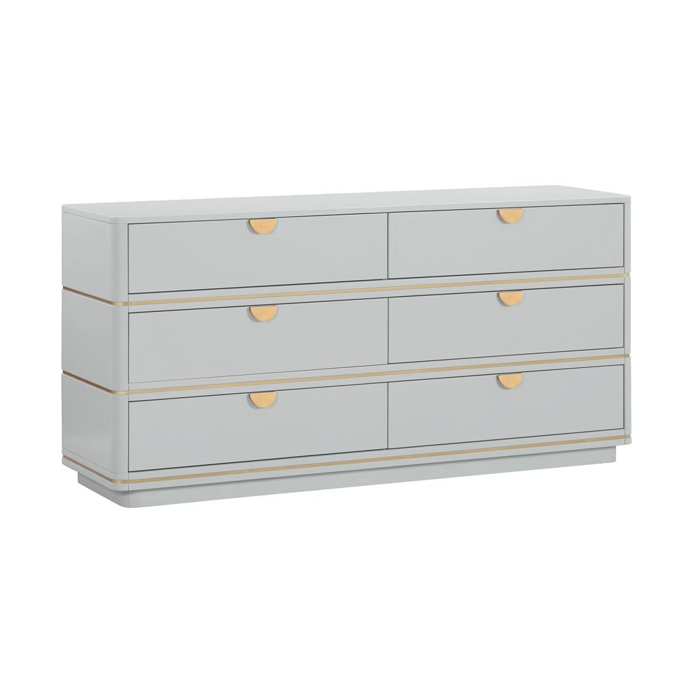 Julieta Grey 6 Drawer Dresser. Picture 6