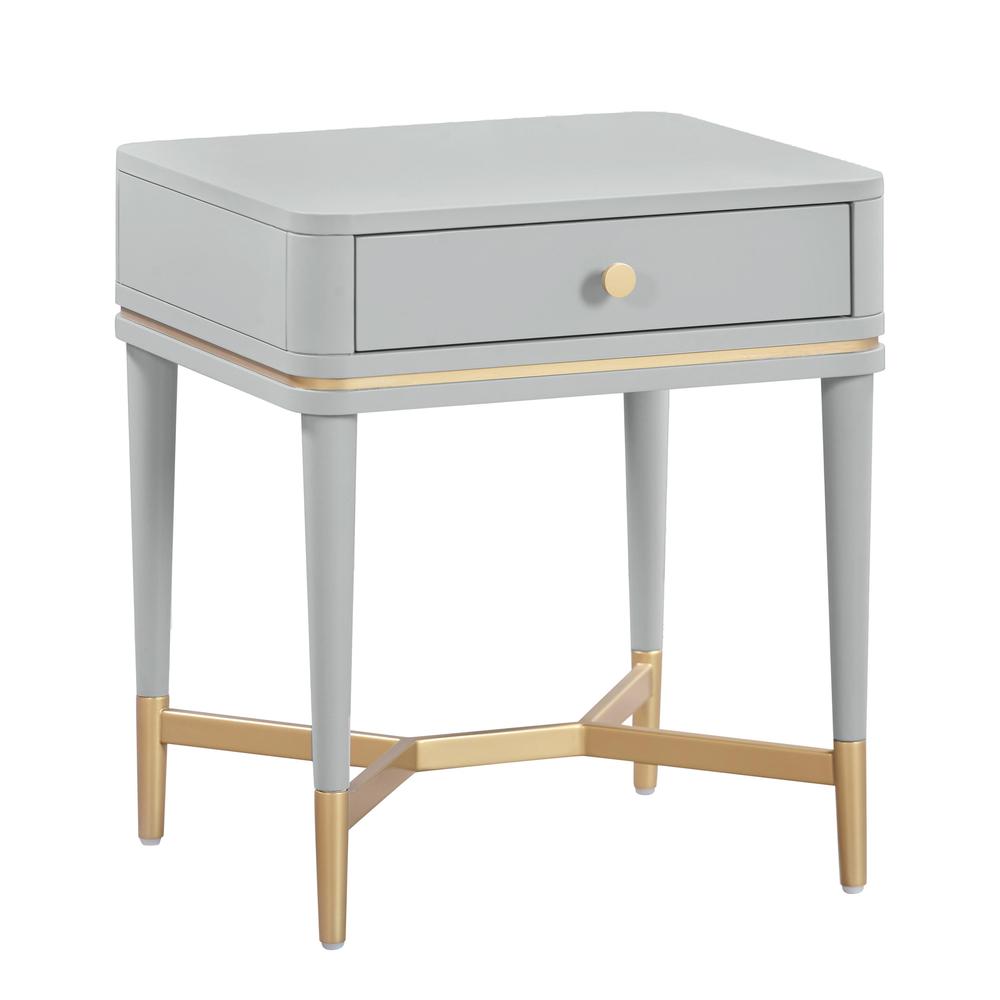 Julieta Grey Nightstand. Picture 6