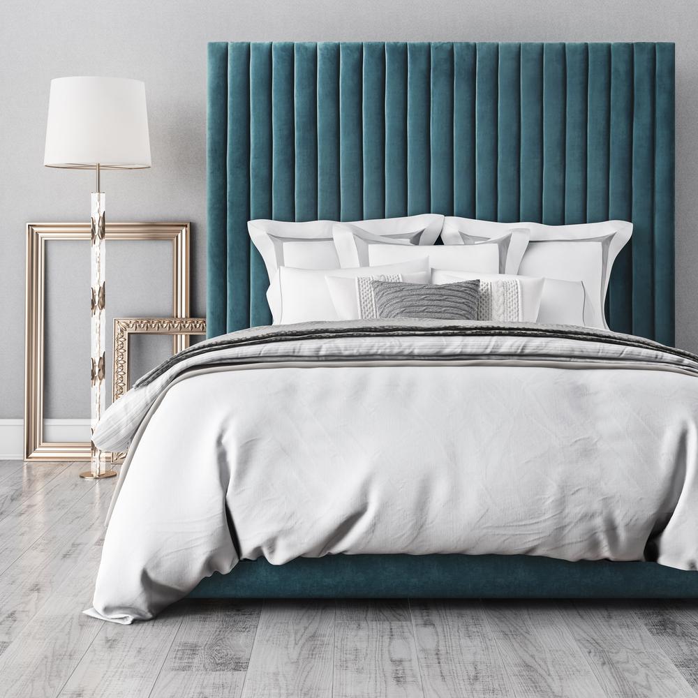 Arabelle Sea Blue Bed in Queen. Picture 2