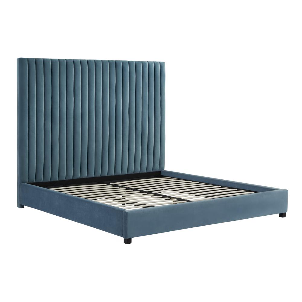 Arabelle Sea Blue Bed in Queen. Picture 4