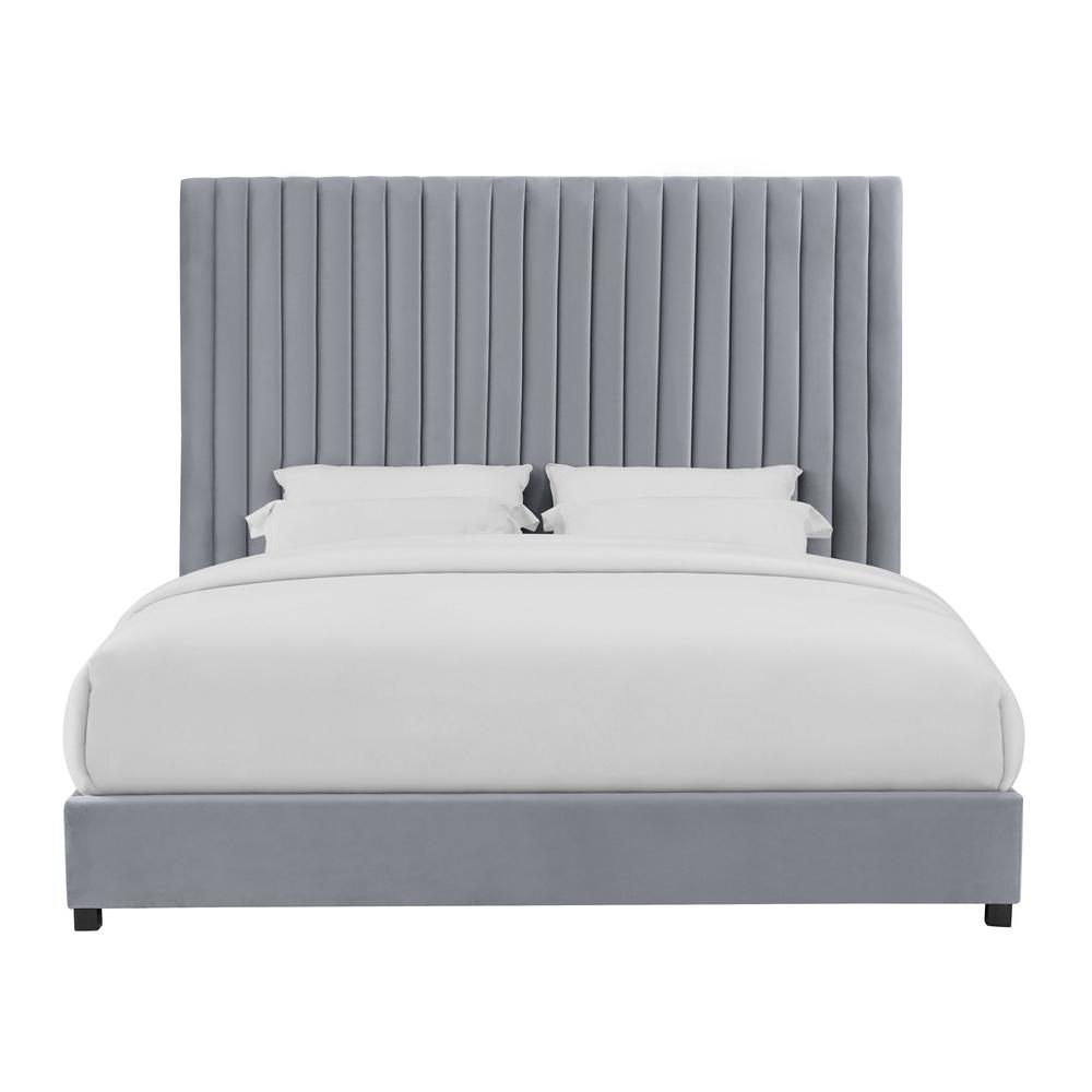 Arabelle Grey Bed in Queen. Picture 2