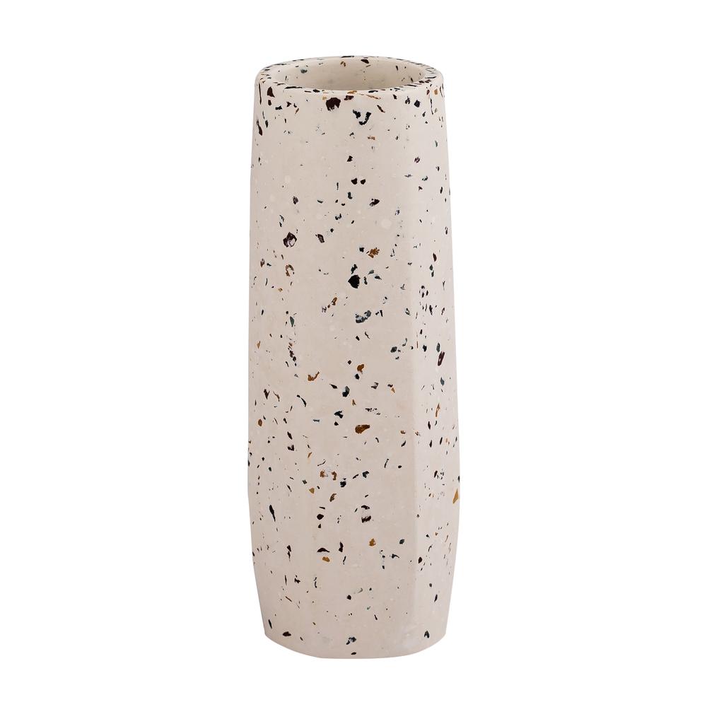 Terrazzo White Vase - Small Skinny. Picture 1