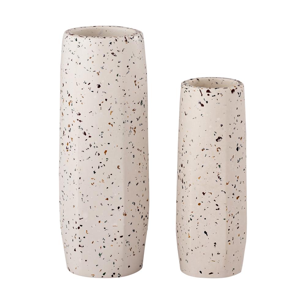 Terrazzo White Vase - Small Skinny. Picture 6