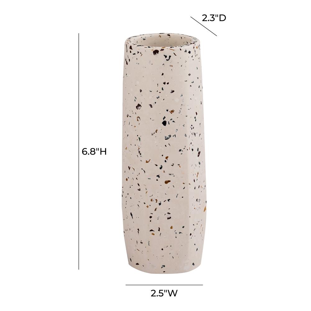 Terrazzo White Vase - Small Skinny. Picture 7