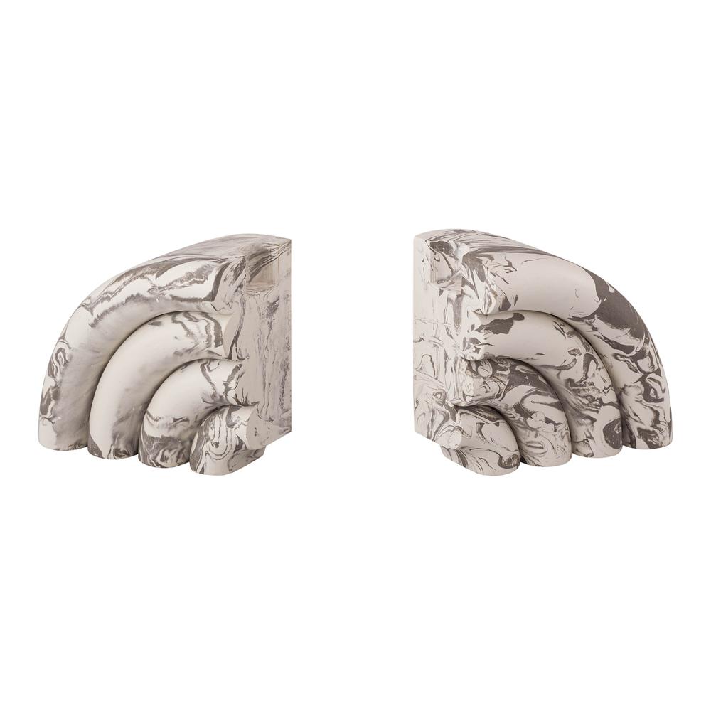 Grey Marble Bookends (Set of 2). Picture 11