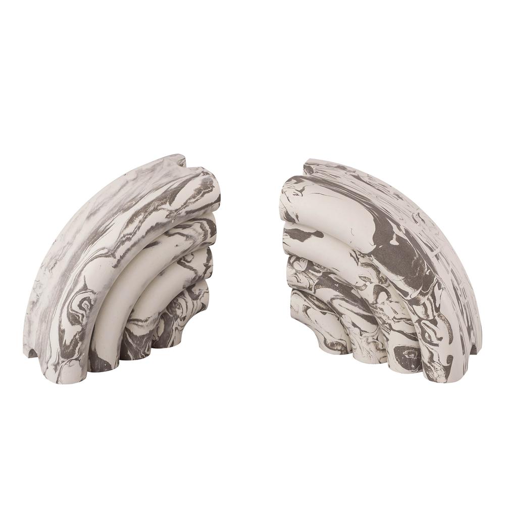 Grey Marble Bookends (Set of 2). Picture 12