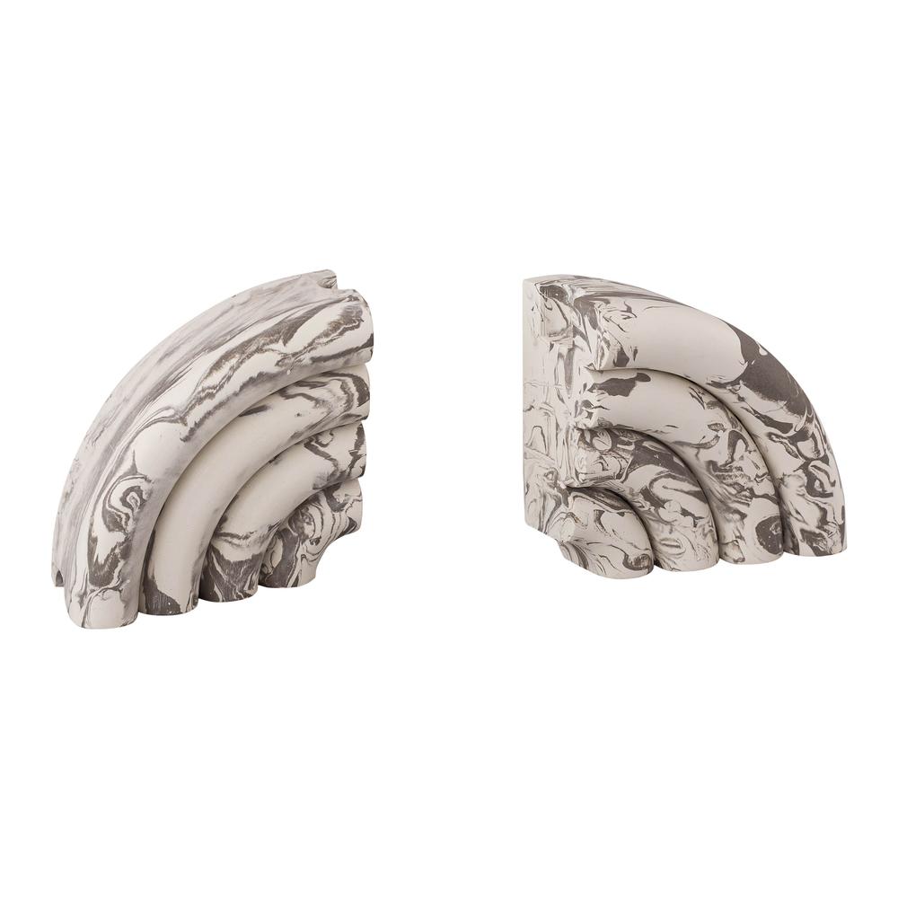 Grey Marble Bookends (Set of 2). Picture 13