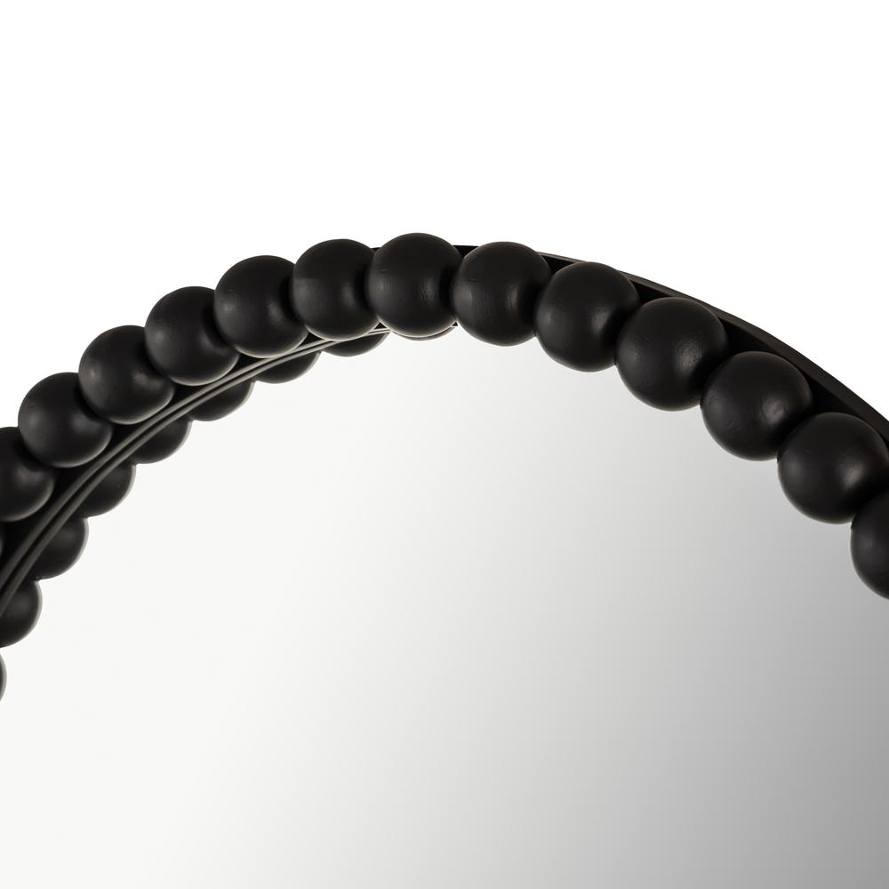 Baria Black Wooden Mirror. Picture 11