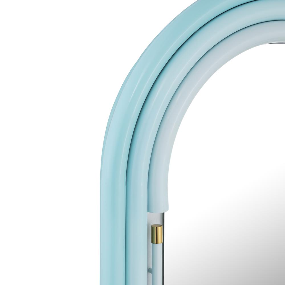 Neon Wall Mirror in Blue. Picture 14