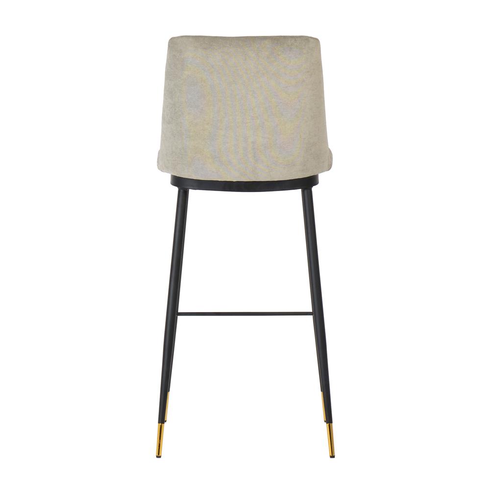 Evora Grey Velvet Counter Stool (Set of 2). Picture 14