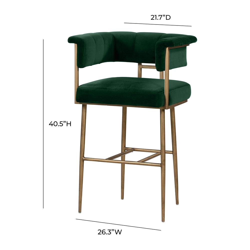 Astrid Blush Velvet Counter Stool. Picture 20