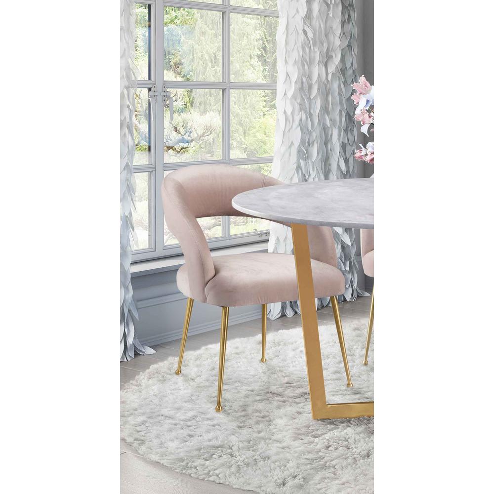 Swell Blush Velvet Chair. Picture 40