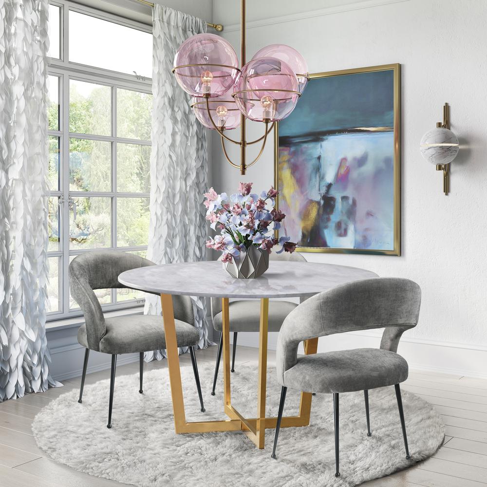 Rocco Slub Grey Dining Chair. Picture 17