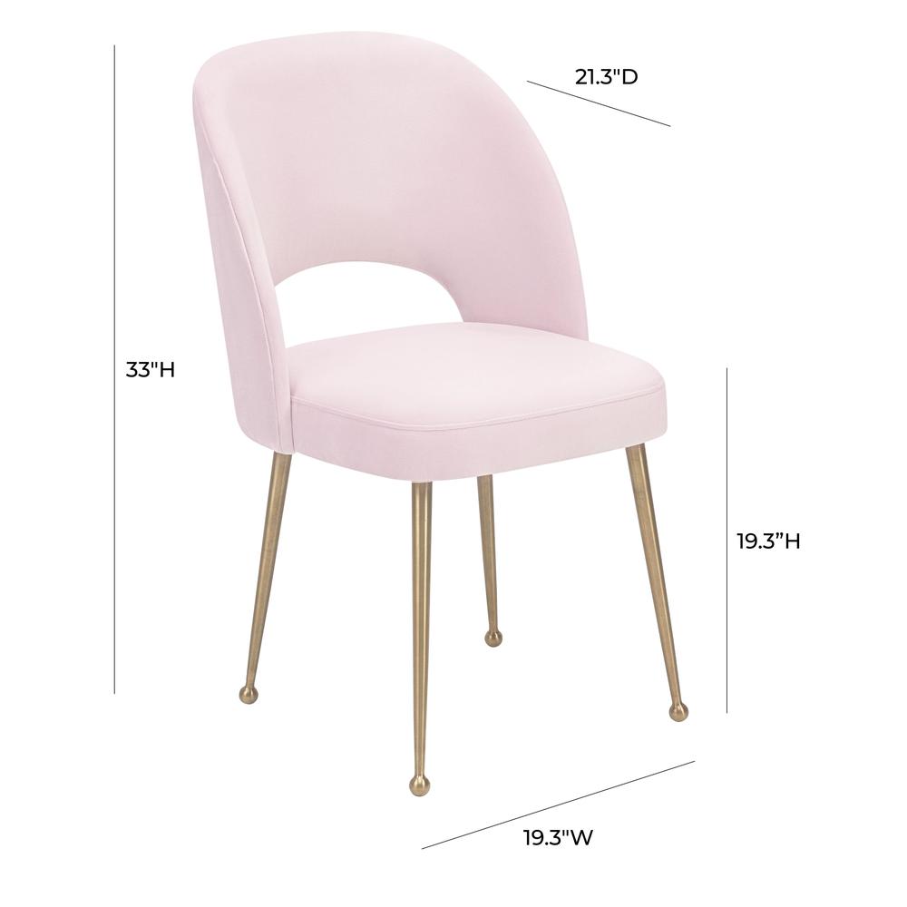 Swell Blush Velvet Chair. Picture 93