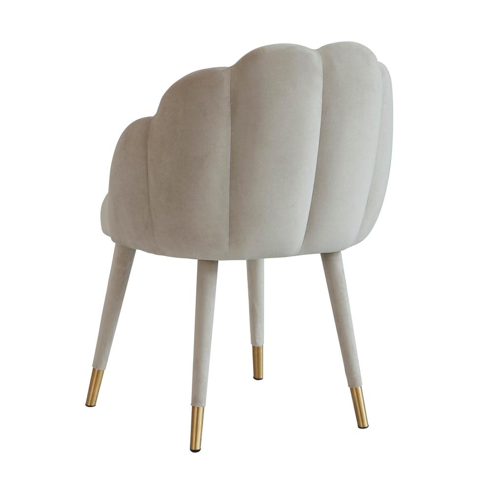 Gardenia Light Grey Velvet Dining Chair. Picture 12