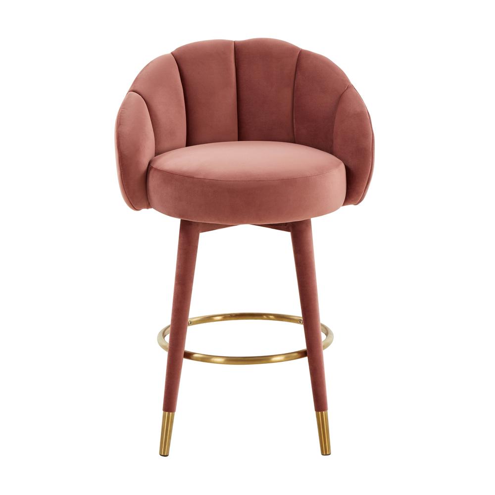 Myla Salmon Swivel Counter Stool. Picture 8