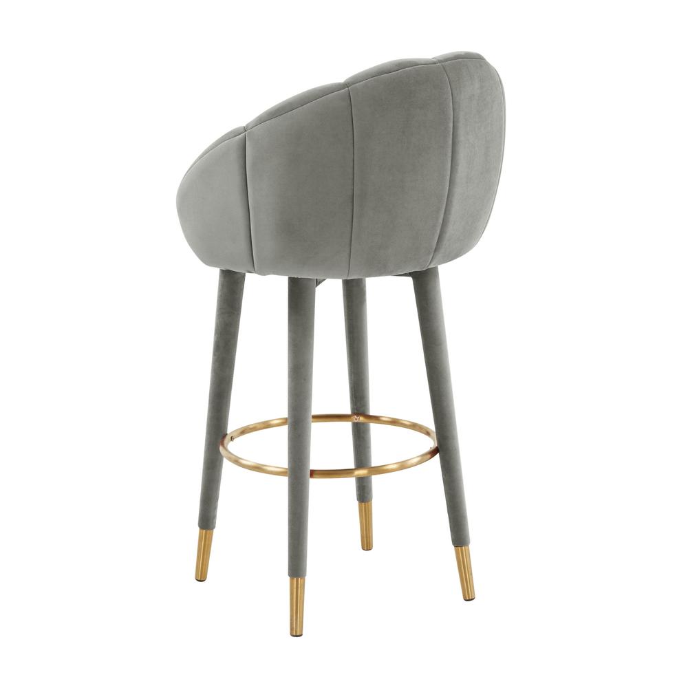 Myla Light Grey Swivel Bar Stool. Picture 11