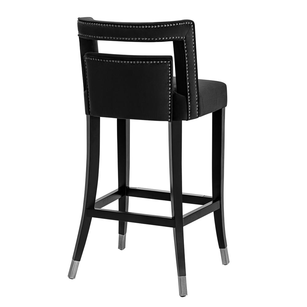 Hart Black Velvet Counter Stool. Picture 10