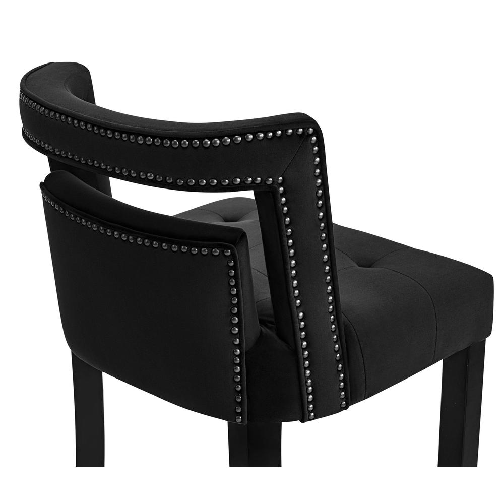 Hart Black Velvet Counter Stool. Picture 11
