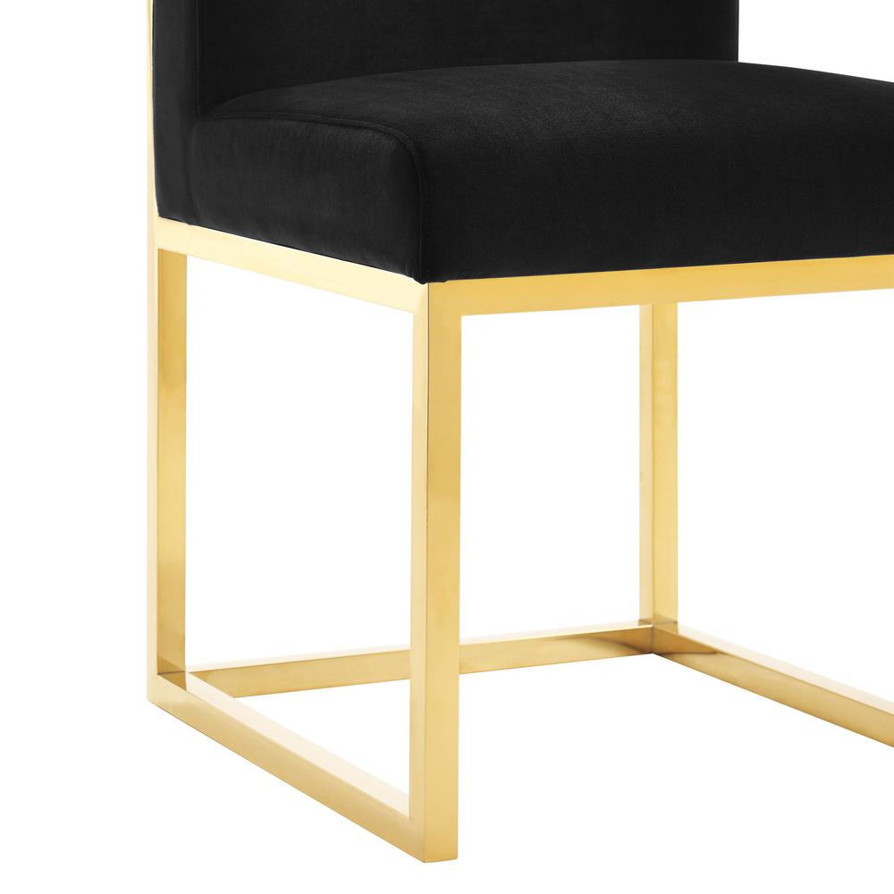 Haute Black Velvet Chair. Picture 12