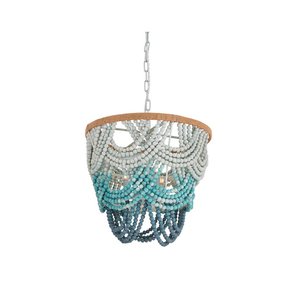 Jade Beaded Chandelier. Picture 1