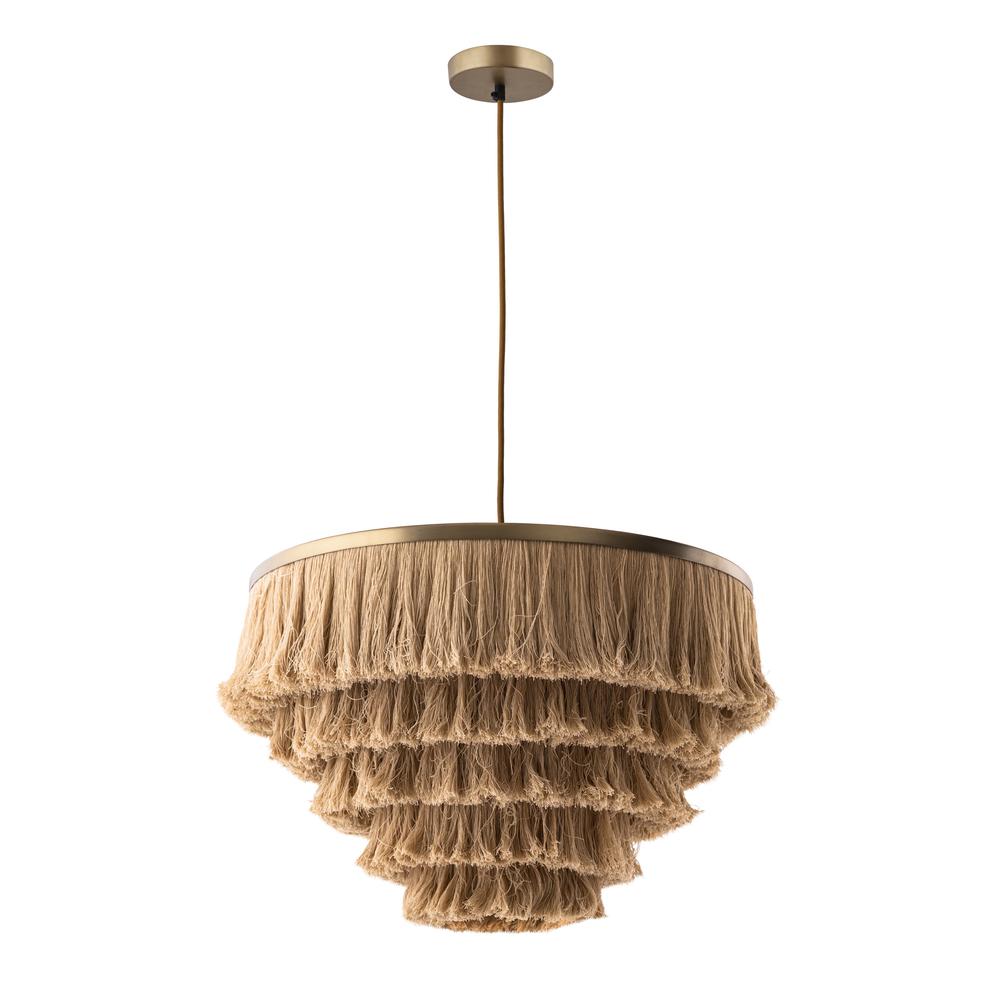 Sarai Natural Fringe Pendant. Picture 9