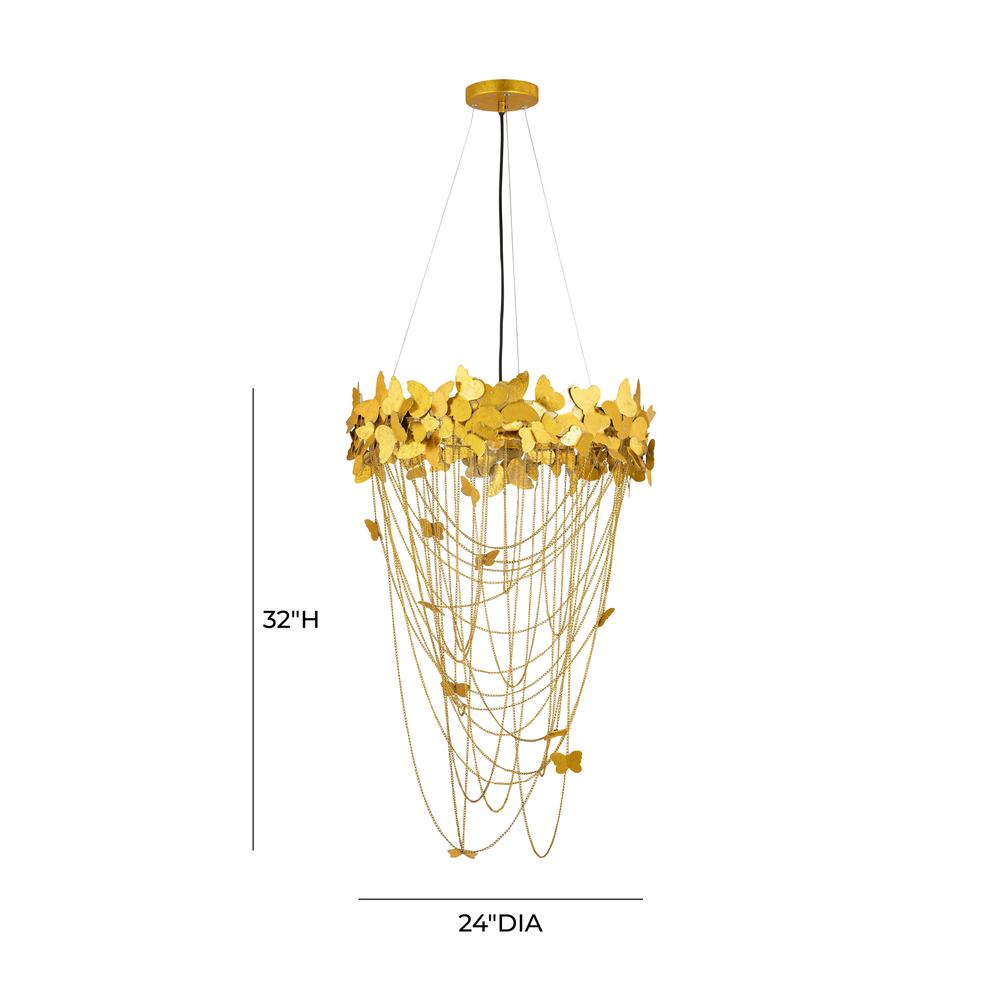 Butterfly Gold Chandelier. Picture 15