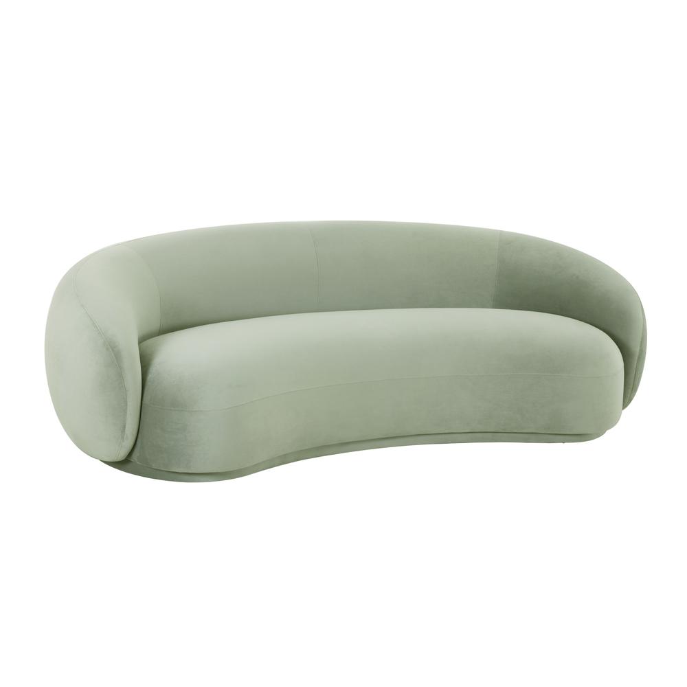 Kendall Moss Green Velvet Sofa. Picture 1