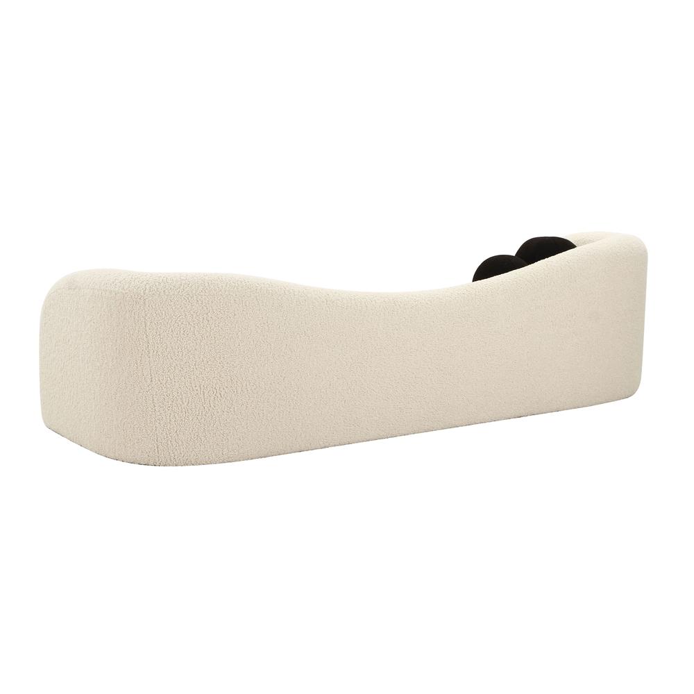 Leonie Beige Faux Shearling Sofa. Picture 12
