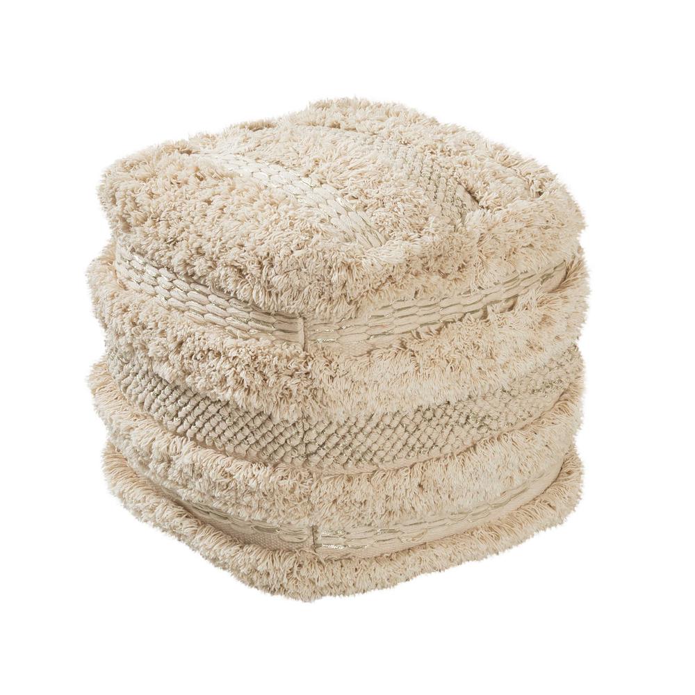 Yorba Cotton Pouf. Picture 1