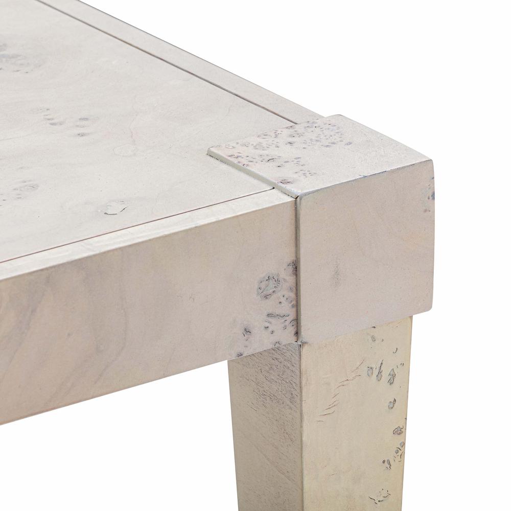 Brandyss White Burl End Table. Picture 9