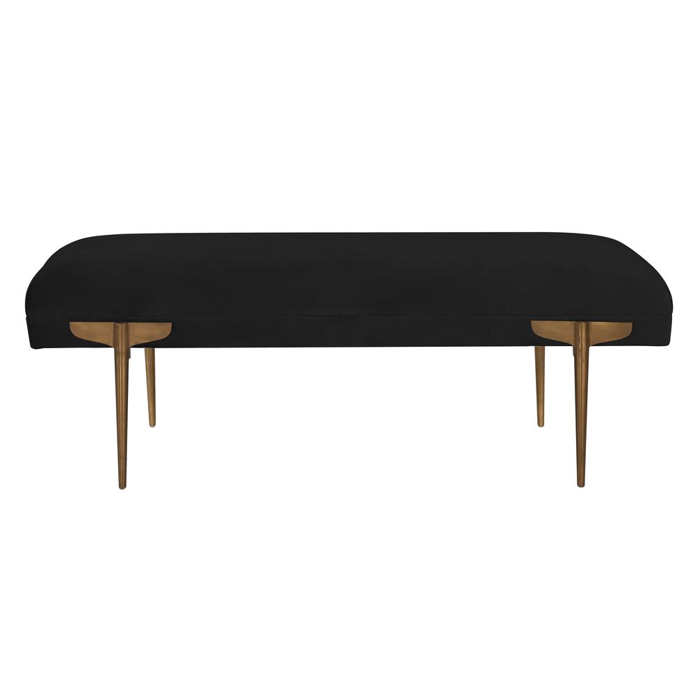 Brno Black Velvet Bench. Picture 8