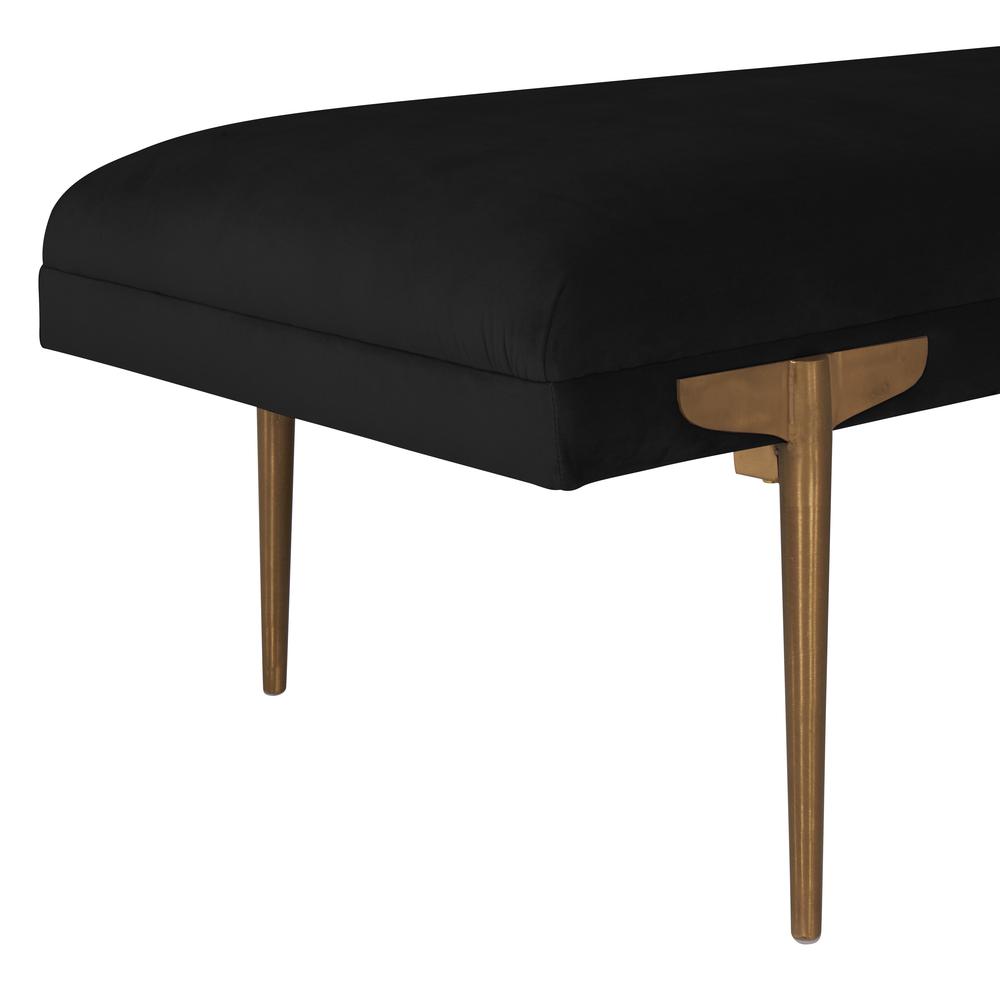 Brno Black Velvet Bench. Picture 9