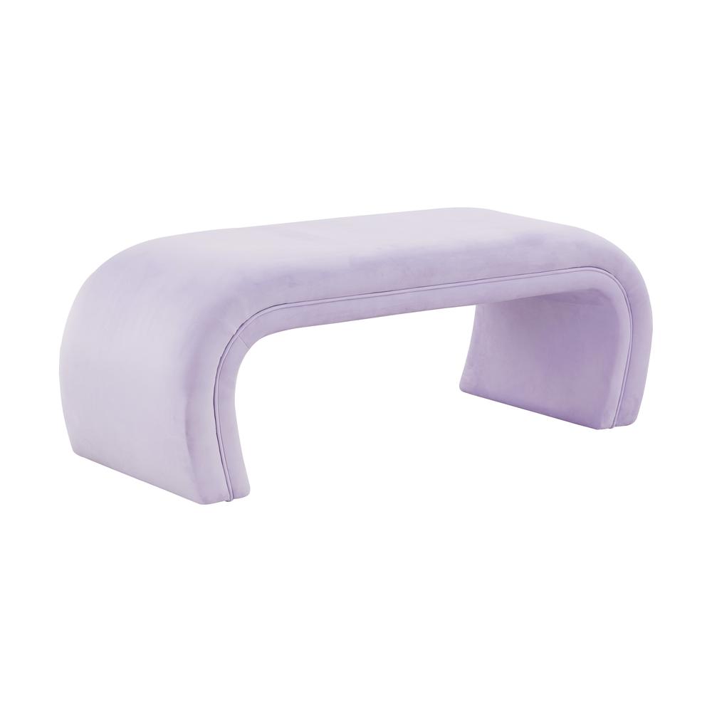 Kenya Lavender Velvet Bench. Picture 1