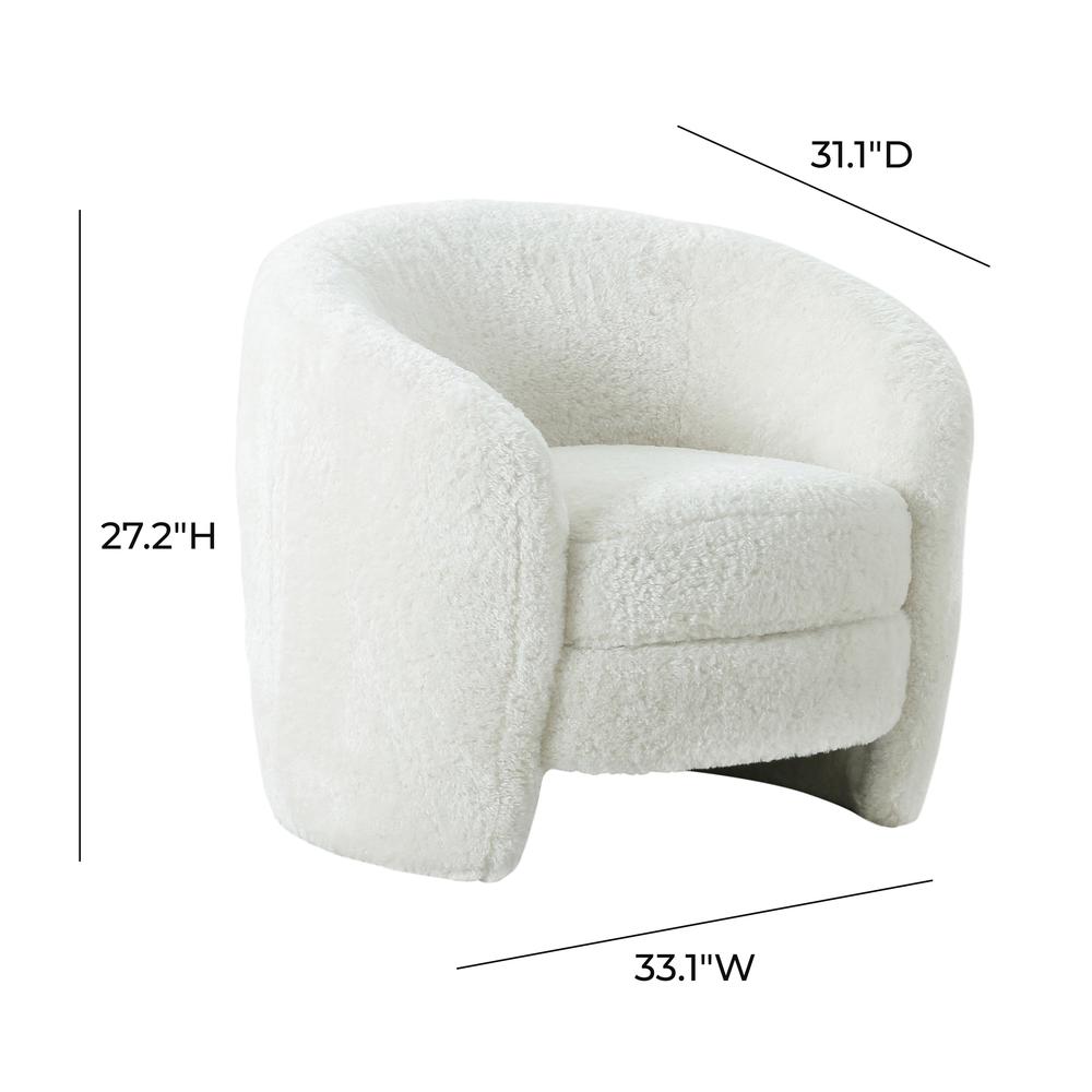 Dakota Faux Shearling Armchair. Picture 12