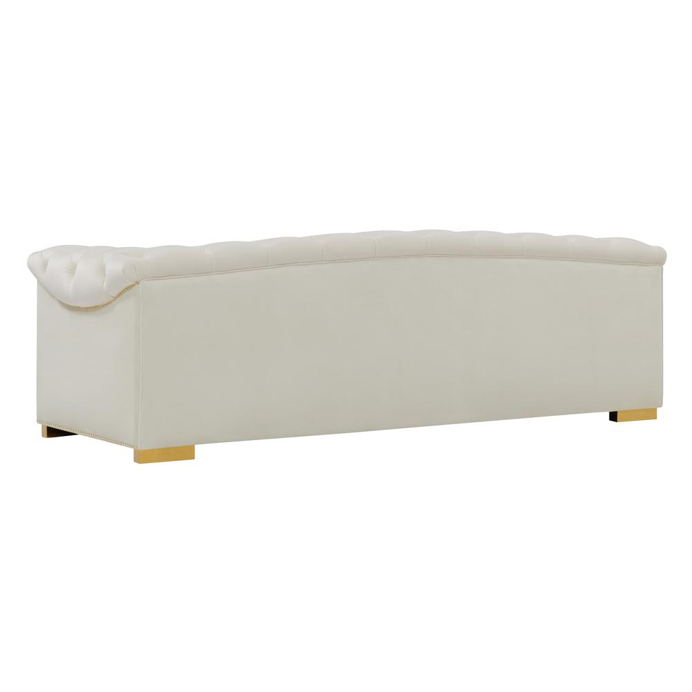 Farah Cream Velvet Sofa. Picture 16