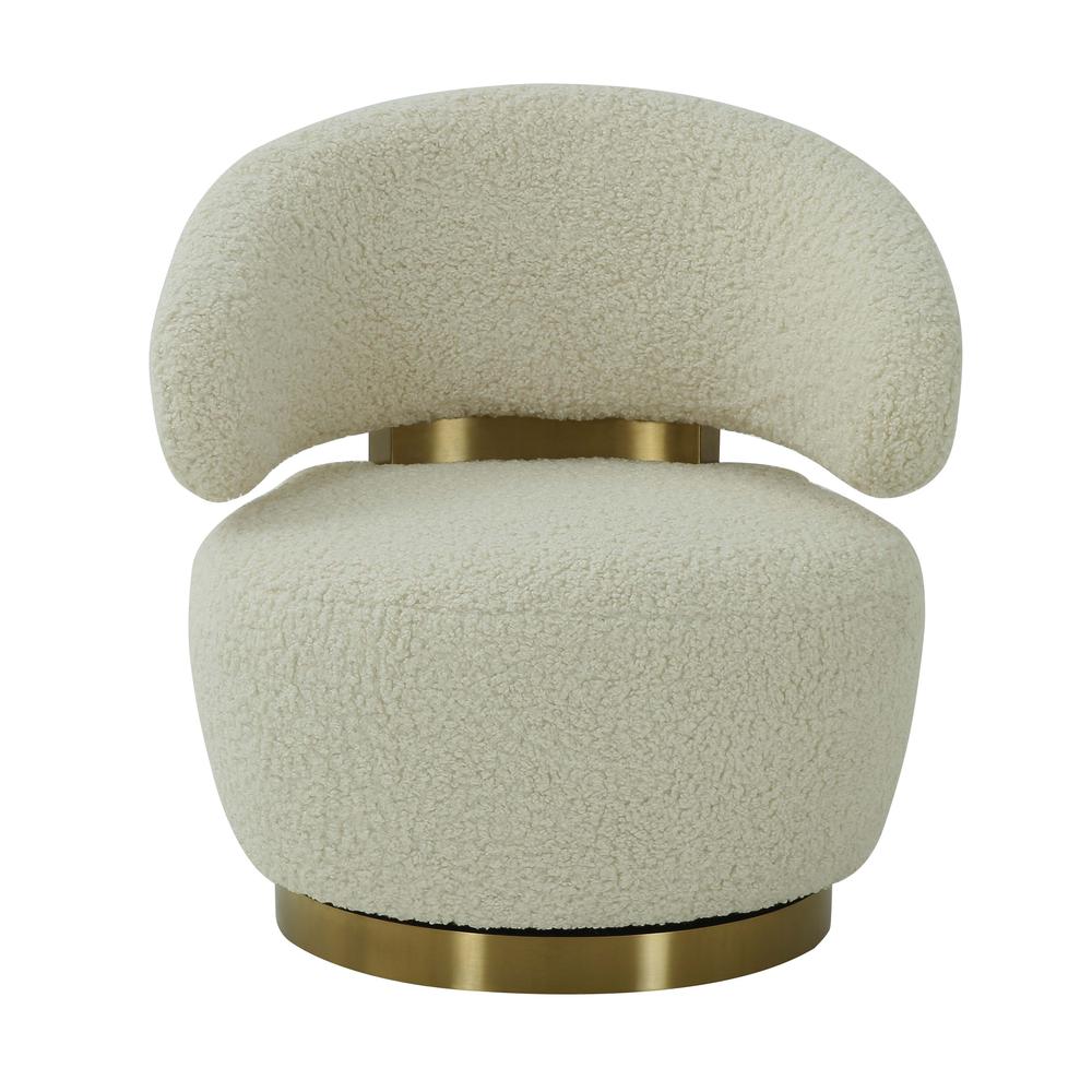 Austin Faux Shearling Chair. Picture 1