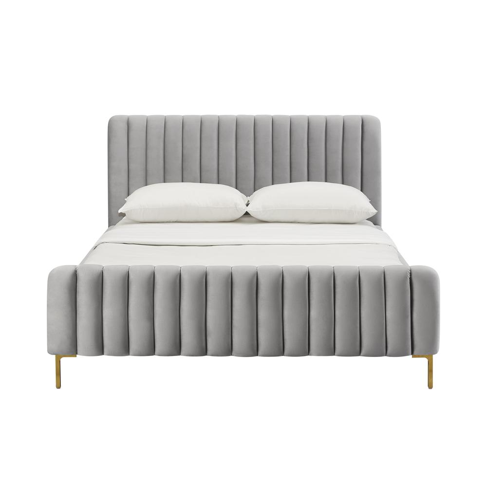 Angela Grey Bed in Queen. Picture 3