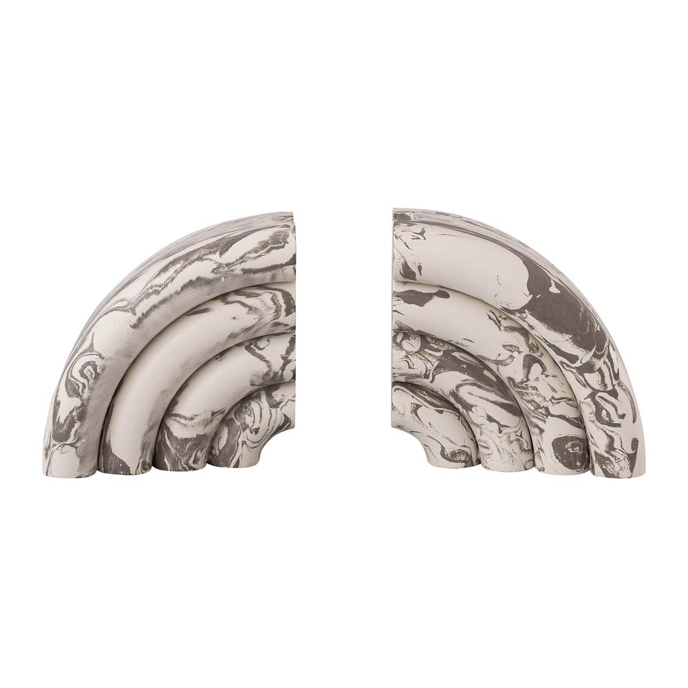 Grey Marble Bookends (Set of 2). Picture 10