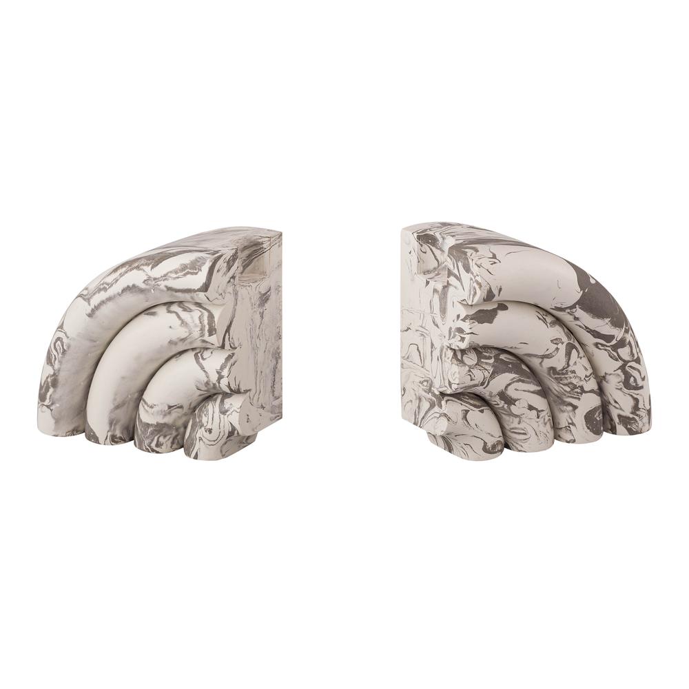 Grey Marble Bookends (Set of 2). Picture 16