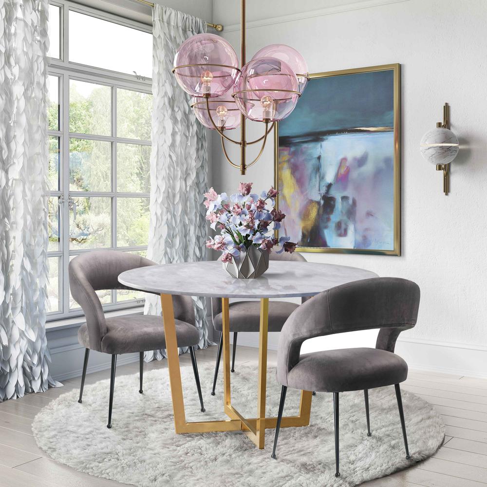 Swell Blush Velvet Chair. Picture 42