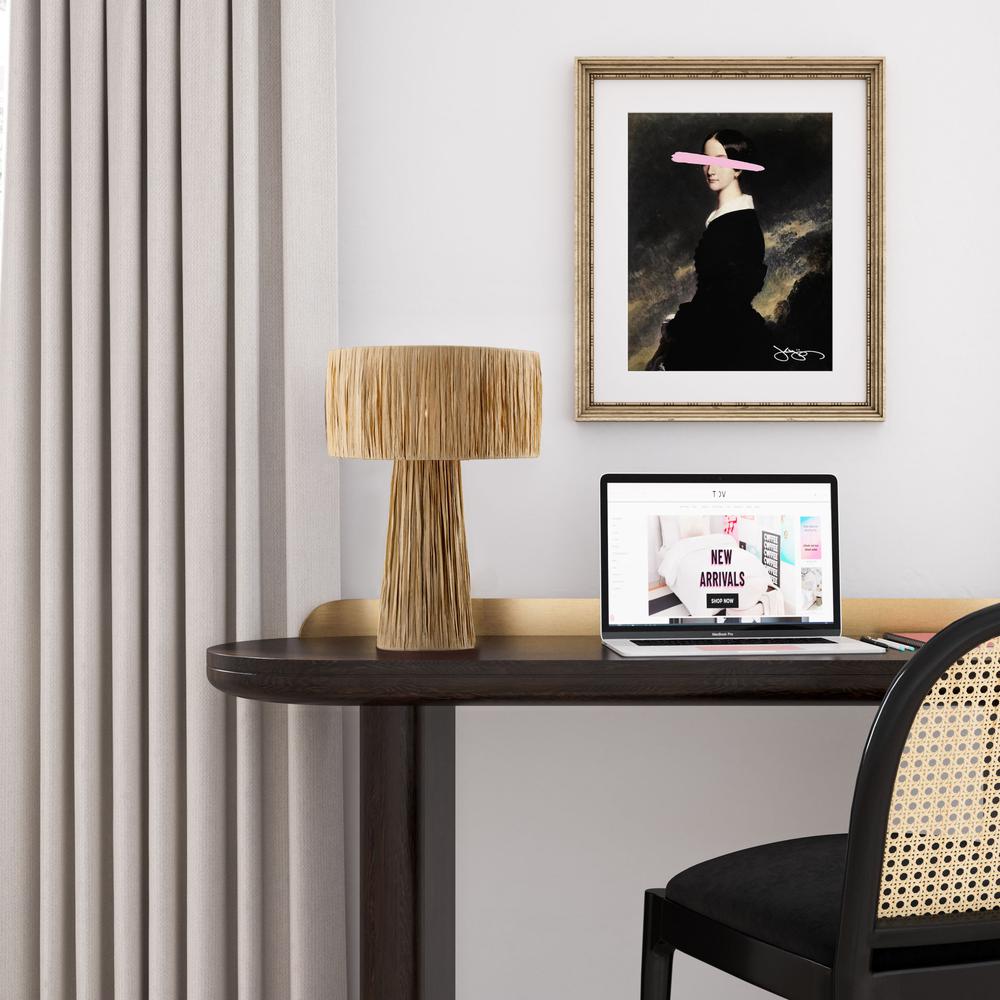 Shelby Raffia Natural Table Lamp. Picture 12