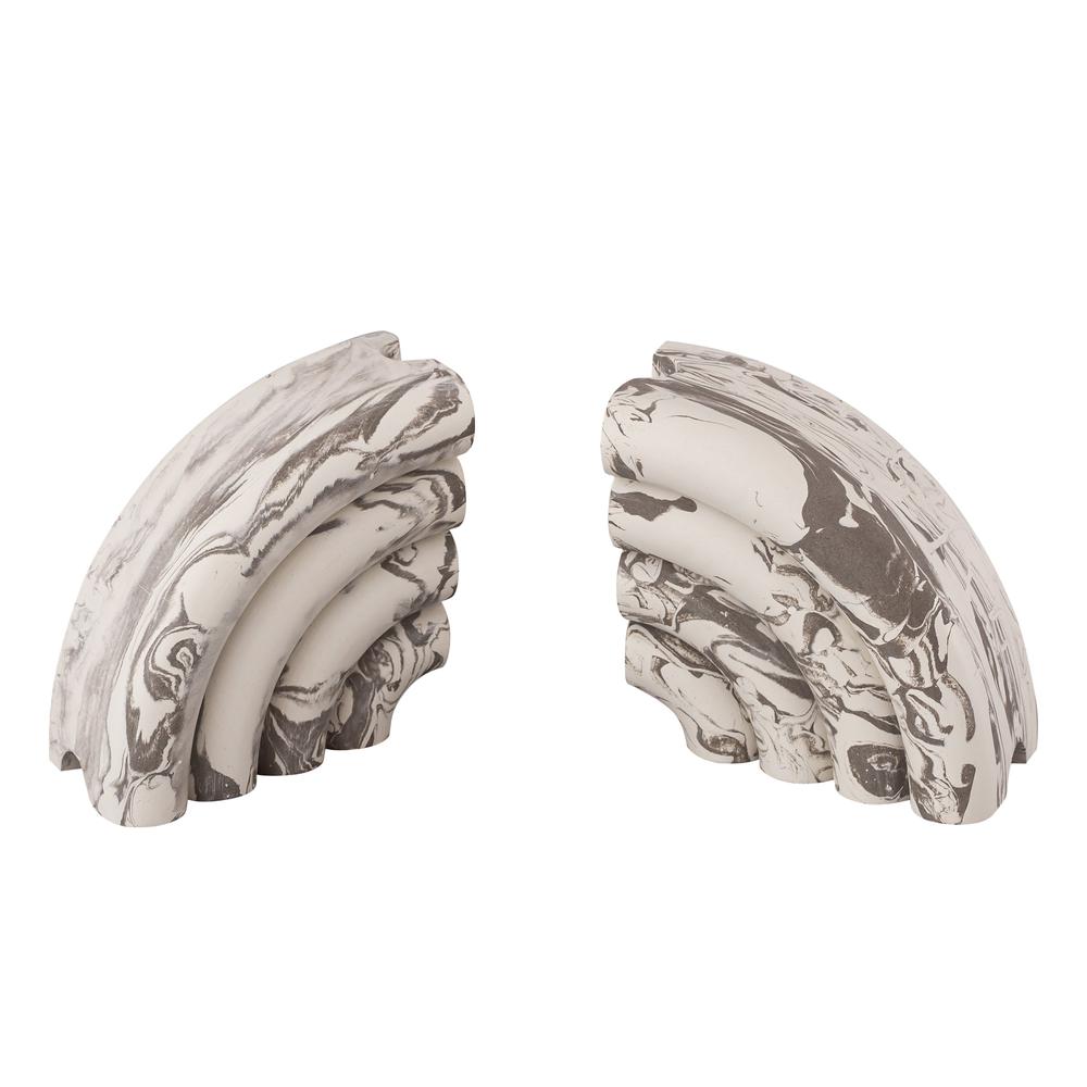 Grey Marble Bookends (Set of 2). Picture 22