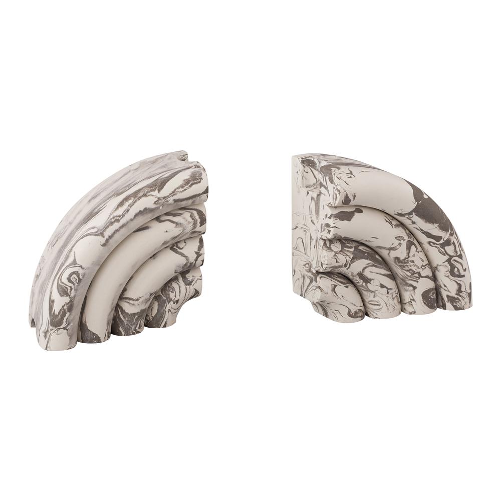 Grey Marble Bookends (Set of 2). Picture 23