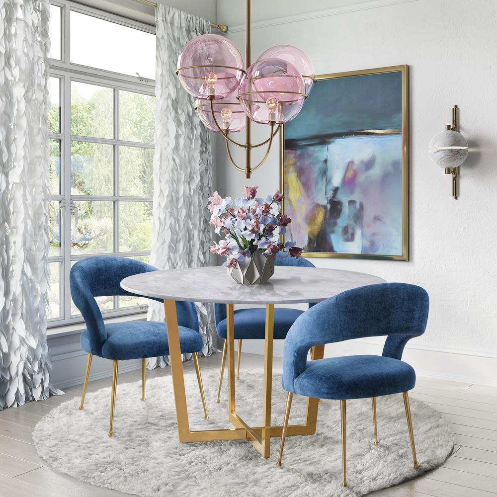 Swell Blush Velvet Chair. Picture 7
