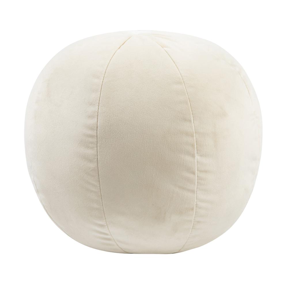 Boba 9" Cream Velvet Pillow. Picture 13