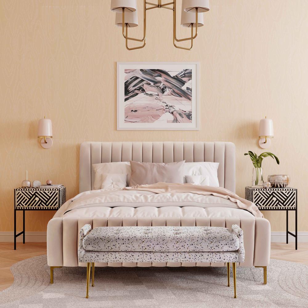 Angela Blush Bed in Queen. Picture 5