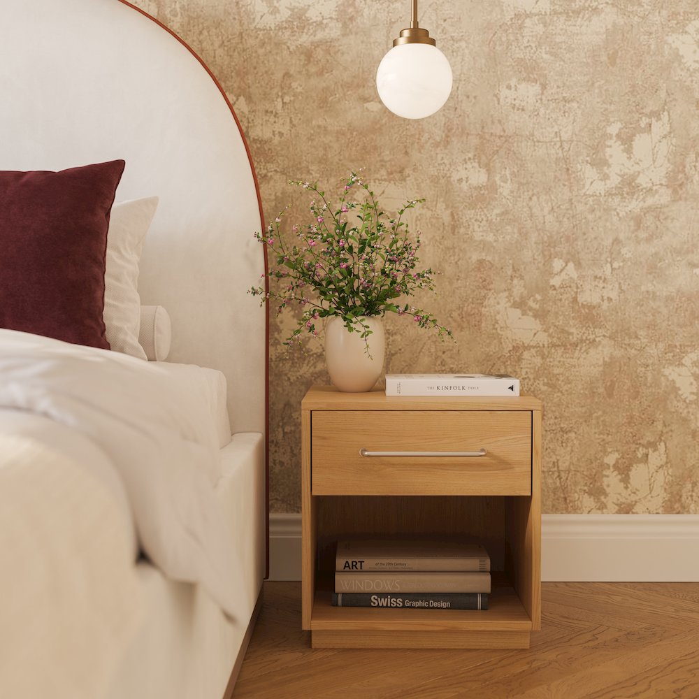 Marlow Natural Wood Nightstand. Picture 2